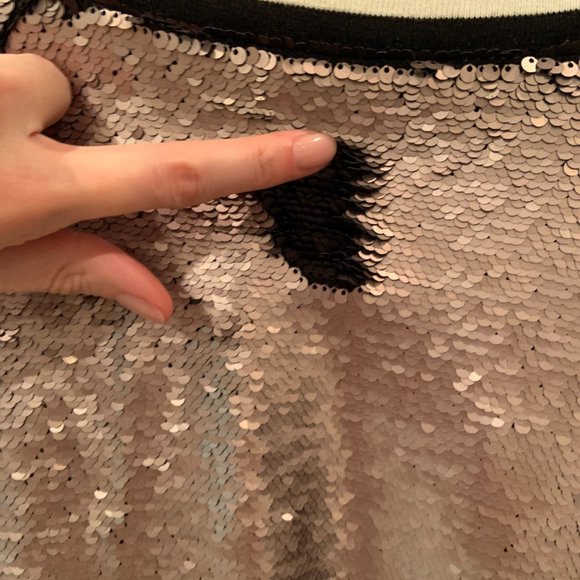 Rebecca Minkoff Sequin Bomber Jacket - Picture 6 of 6